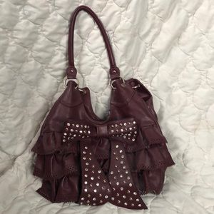 Burgundy purse
